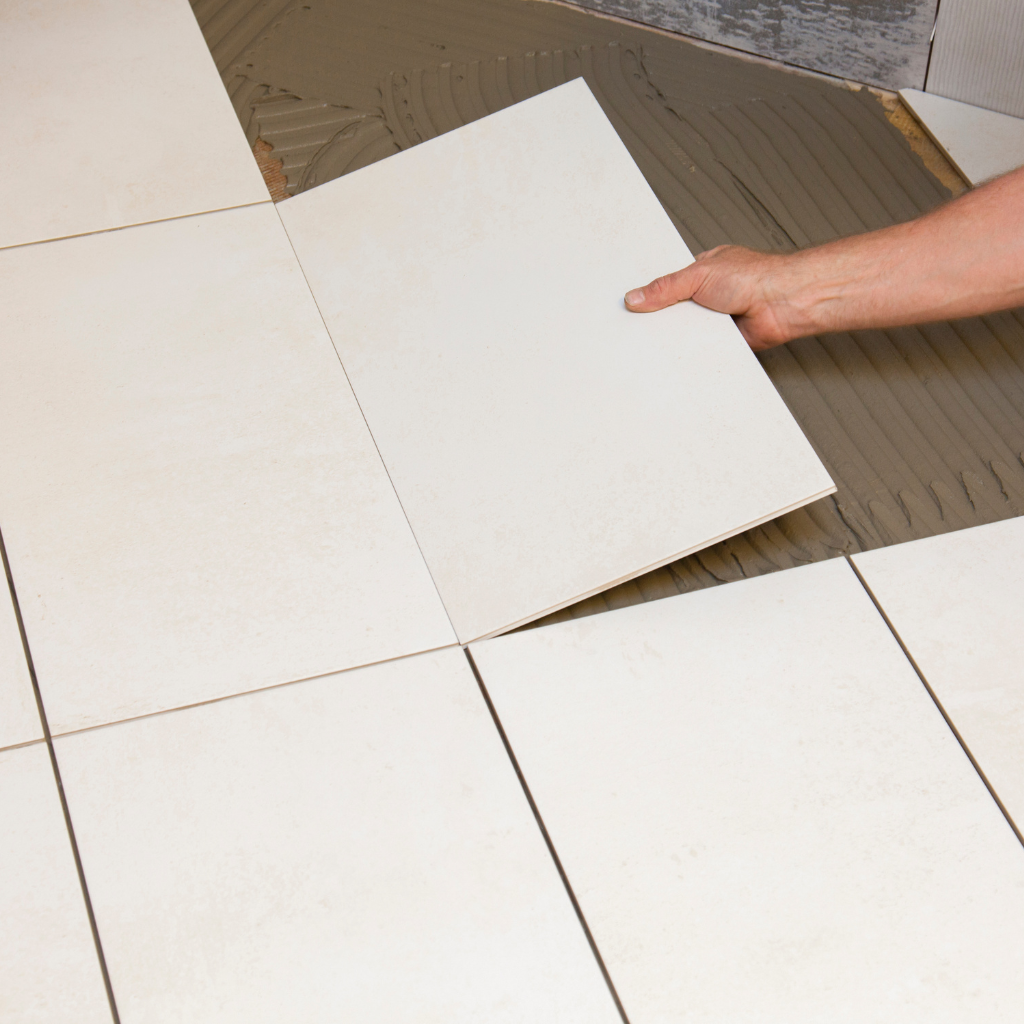 commercial ceramic tile installation