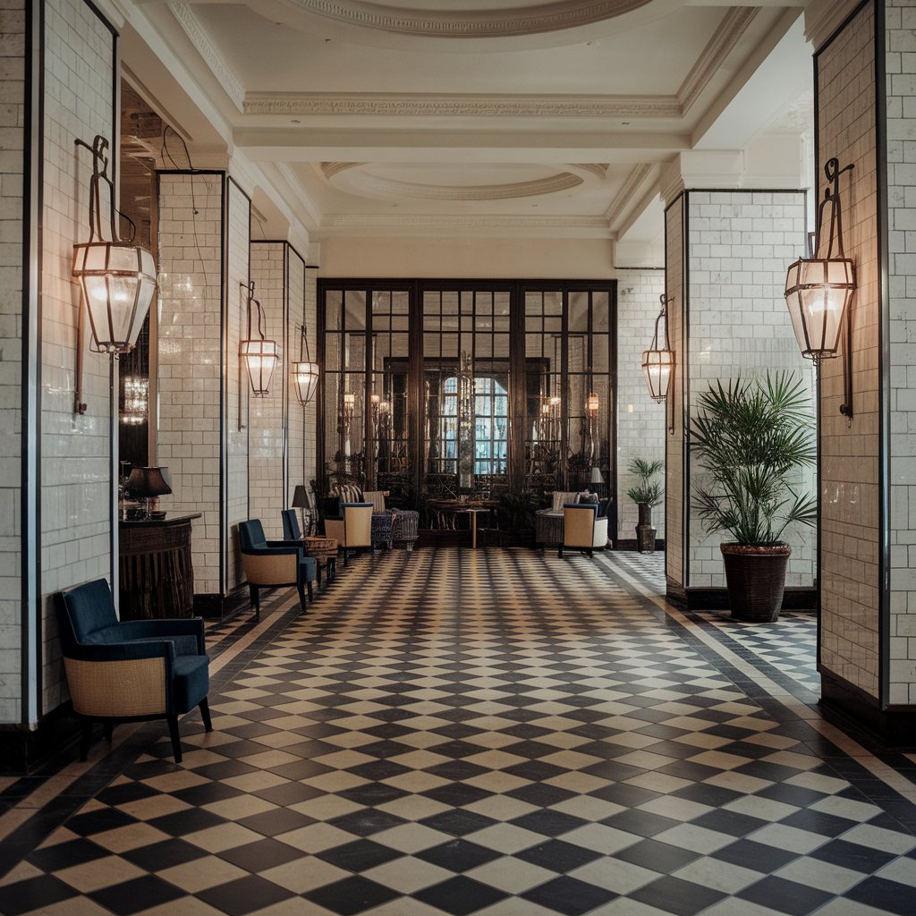 hotel lobby tiles