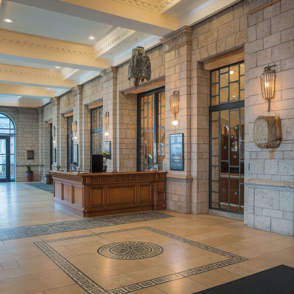 hotel lobby tiles