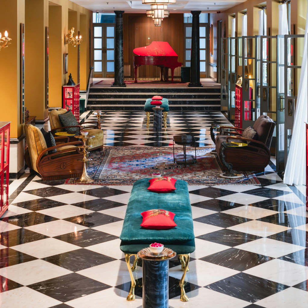 hotel lobby tiles