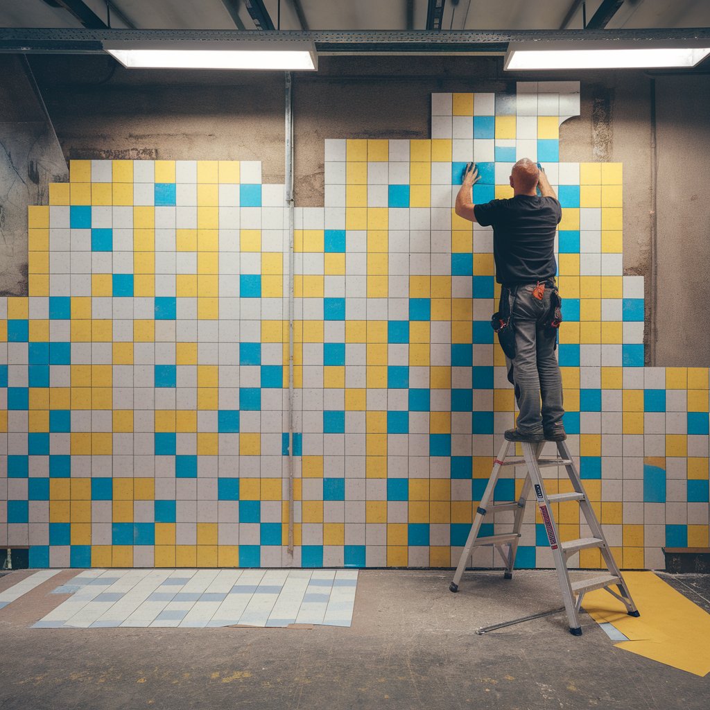 how to install commercial vinyl tile