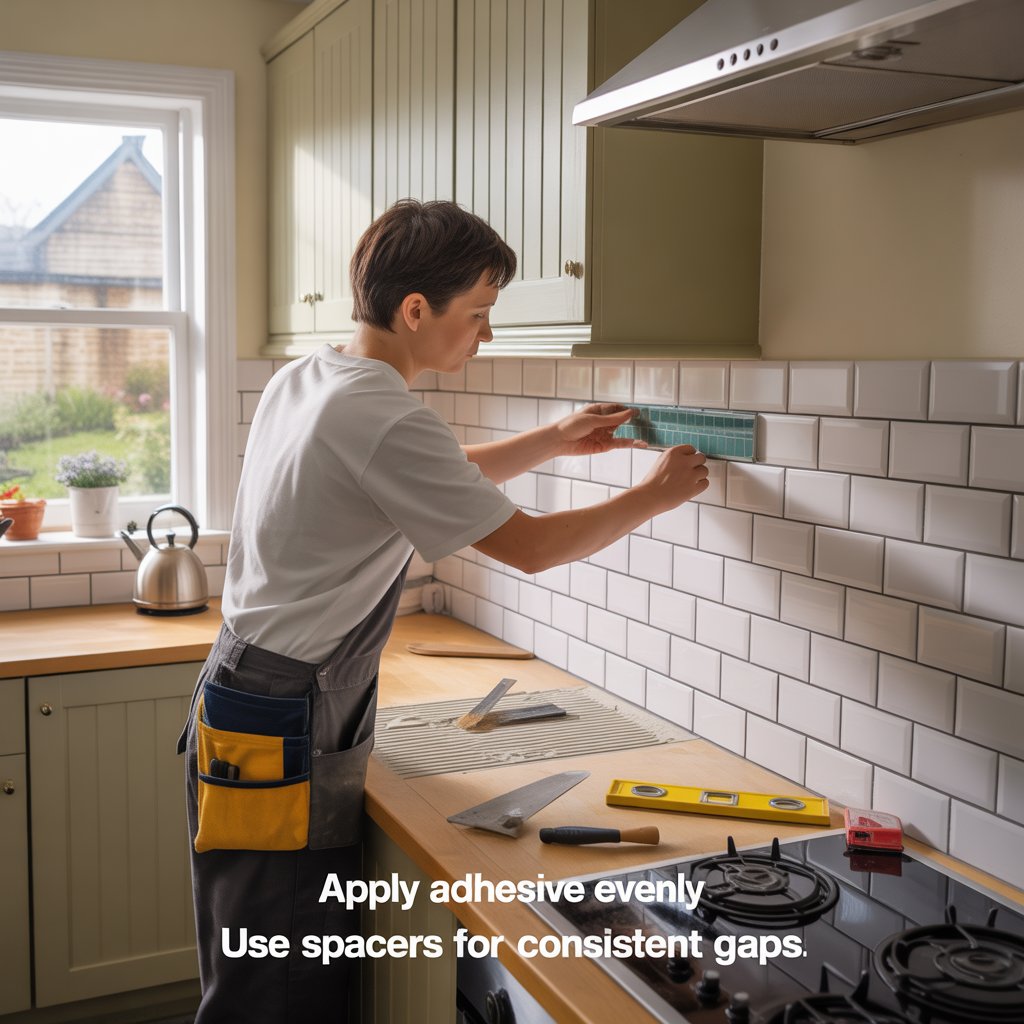 how to tile a kitchen splashback