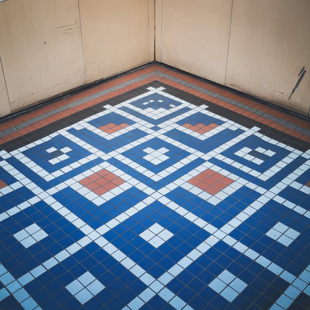 floor tiles geometric pattern