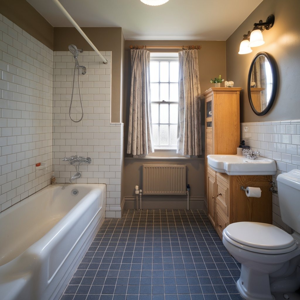 what colour grout for white bathroom tiles