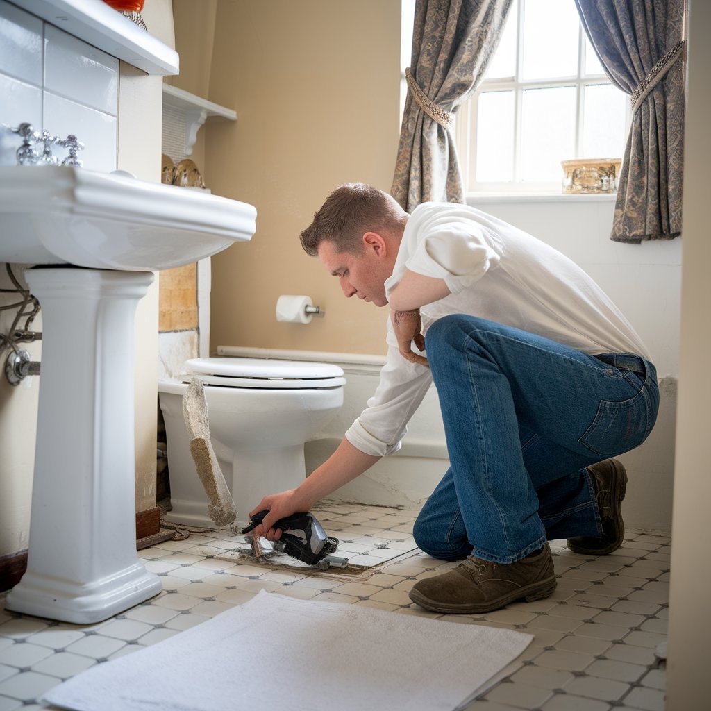 repair cracked bathroom wall tile